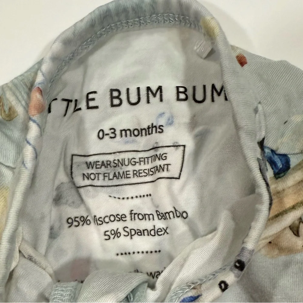 Little Bum Bums Farm Animals 0-3 months footed Bamboo Sleeper